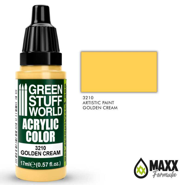 GREEN STUFF WORLD Acrylic Color - Golden Cream 17ml