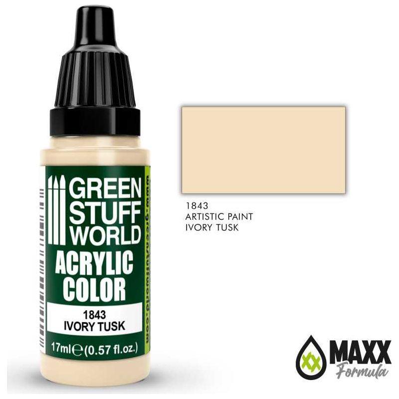 GREEN STUFF WORLD Acrylic Color - Ivory Tusk 17ml