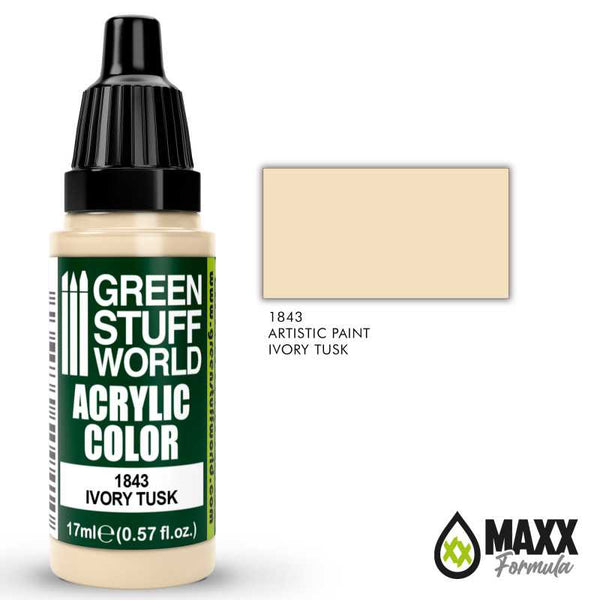 GREEN STUFF WORLD Acrylic Color - Ivory Tusk 17ml