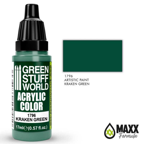 GREEN STUFF WORLD Acrylic Color - Kraken Green 17ml