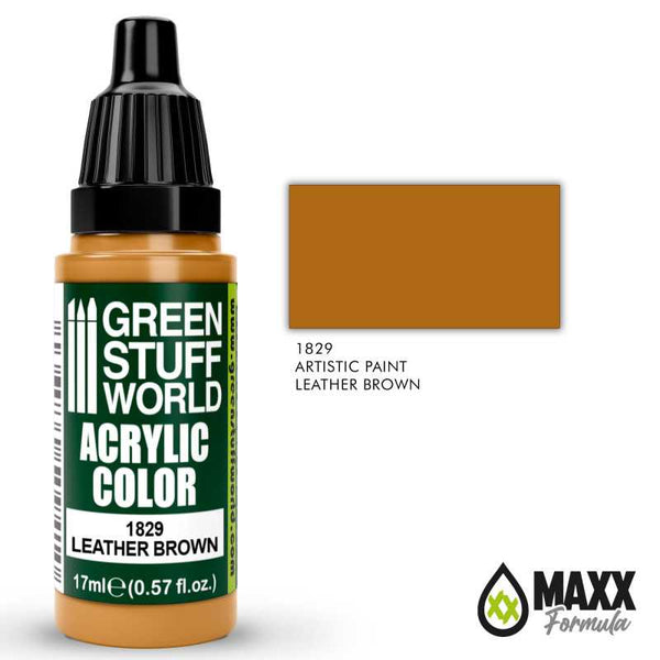 GREEN STUFF WORLD Acrylic Color - Leather Brown 17ml