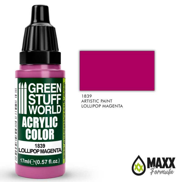 GREEN STUFF WORLD Acrylic Color - Lollipop Magenta 17ml