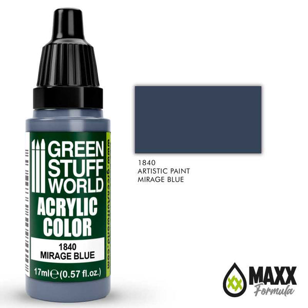 GREEN STUFF WORLD Acrylic Color - Mirage Blue 17ml