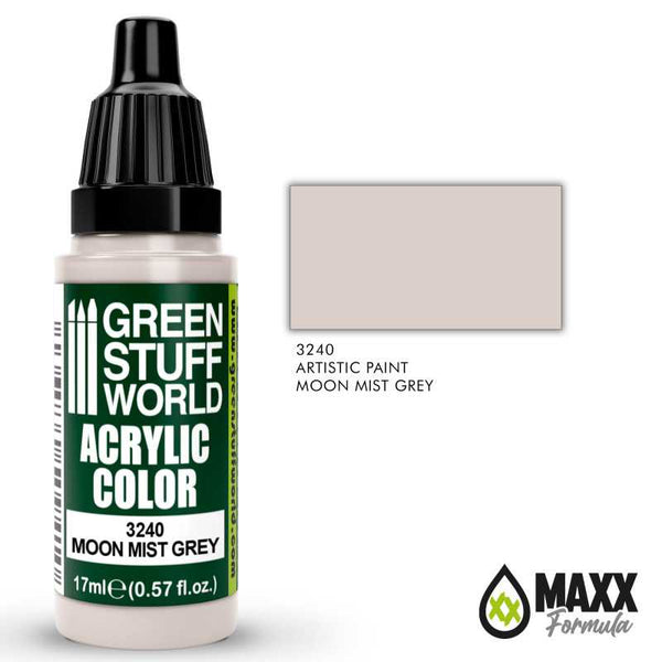 GREEN STUFF WORLD Acrylic Color - Moon Mist Grey 17ml