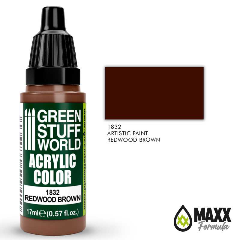 GREEN STUFF WORLD Acrylic Color - Redwood Brown 17ml