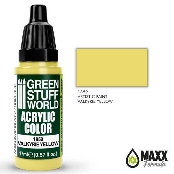 GREEN STUFF WORLD Acrylic Color - Valkyrie Yellow 17ml