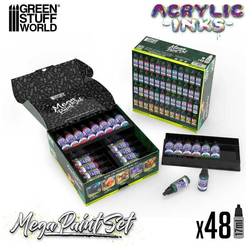 GREEN STUFF WORLD Acrylic Dipping Ink Mega Paint Set
