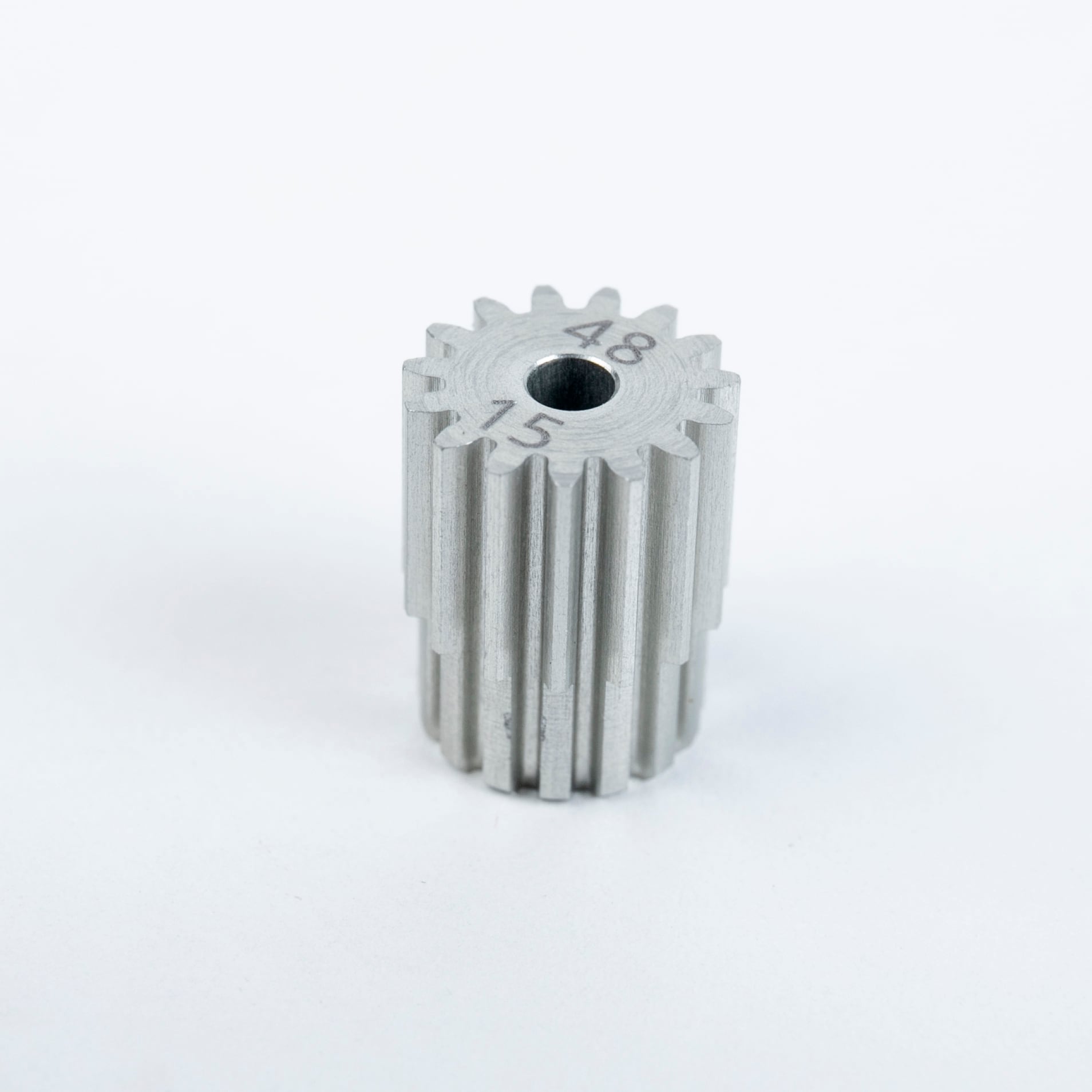 PINE BEACH Hard-Coated Pinion Gear 48 Pitch 15-Tooth for 380 Motor (Set of 2)