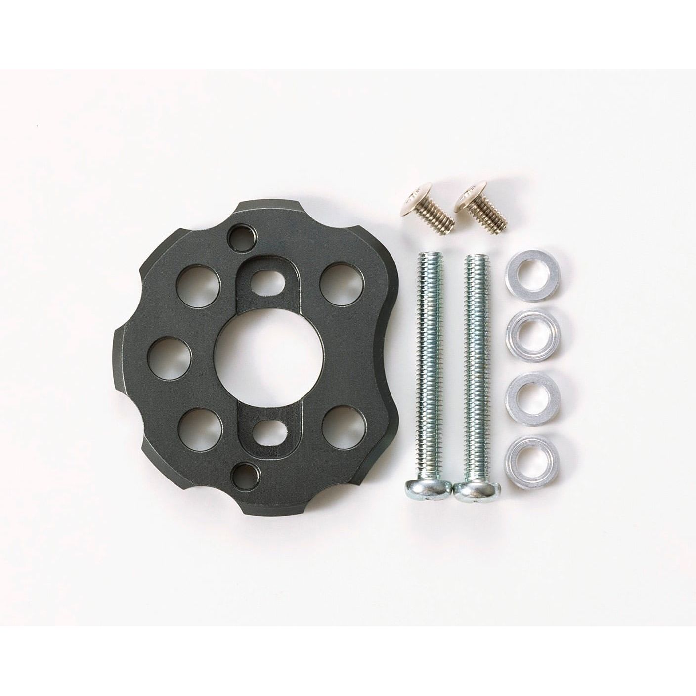 PINE BEACH 380 Motor Adapter MK2 for Tamiya Grasshopper / Mighty Frog / Wild One / Hornet Gunmetal Grey