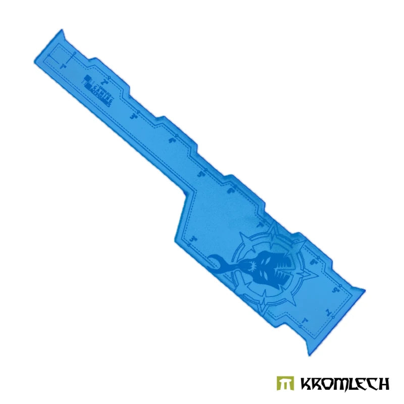 KROMLECH Bedlam Fraternity Battle Ruler 9 Inch - Blue