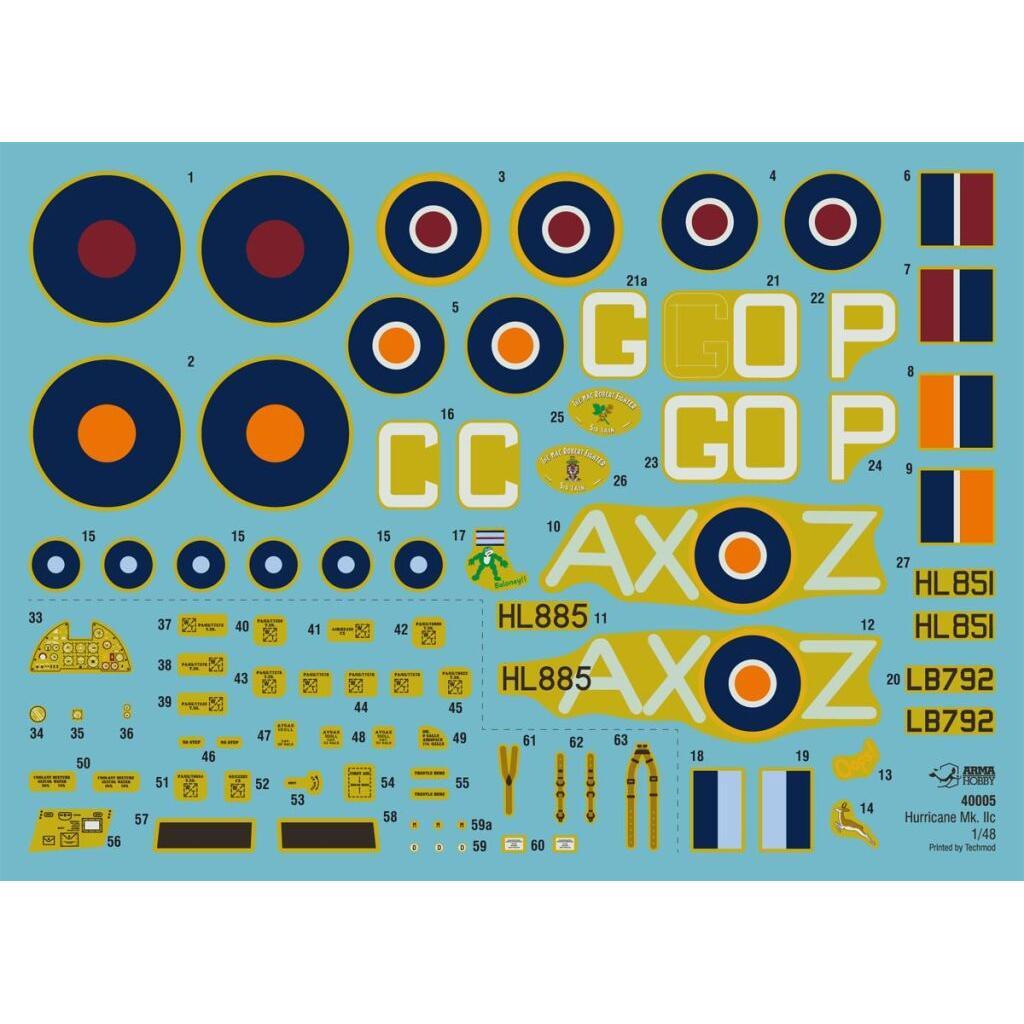 Arma Hobby 1/48 Hawker Hurricane Mk.IIc Trop Plastic Model Kit