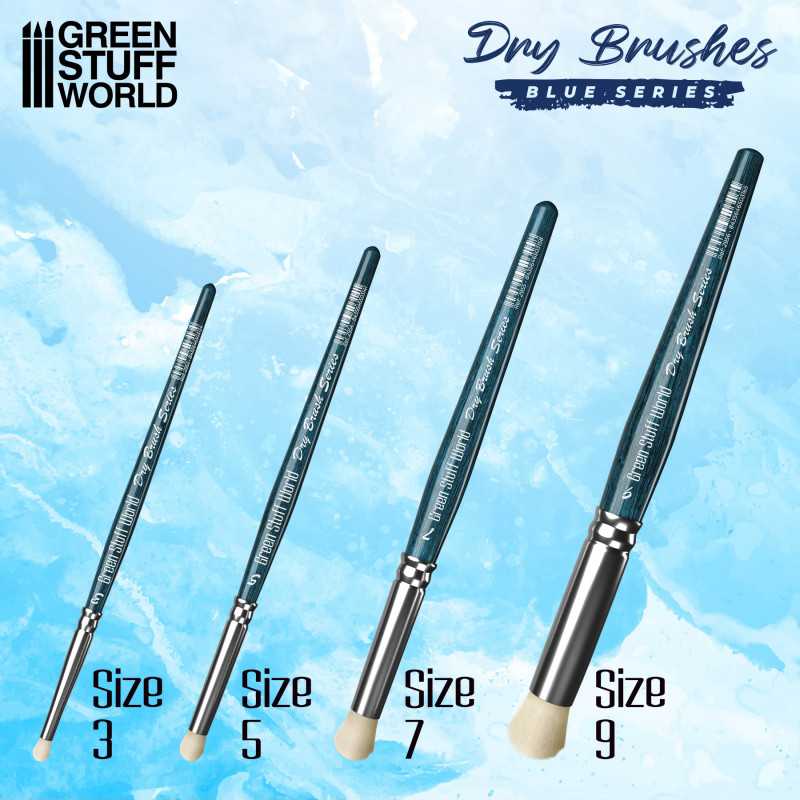GREEN STUFF WORLD Blue Series Dry Brush - Size 7
