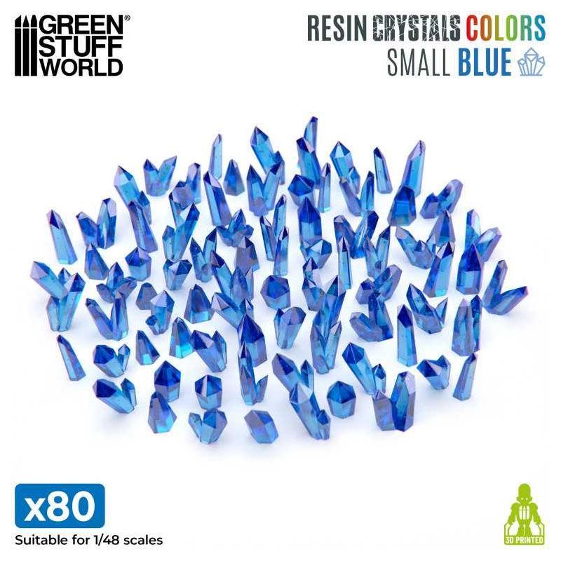 GREEN STUFF WORLD BLUE Resin Crystals - Small