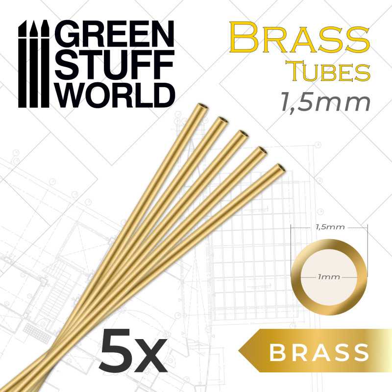 GREEN STUFF WORLD Brass Tubes 1.5mm
