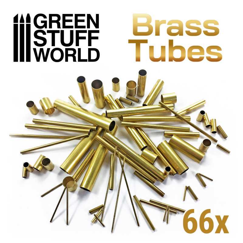 GREEN STUFF WORLD Brass Tubes Assortment