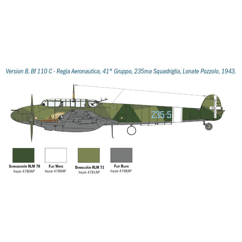 ITALERI 1/48 Messerschmitt BF 110 C/D