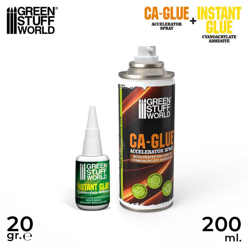 GREEN STUFF WORLD CA glue and accelerator pack
