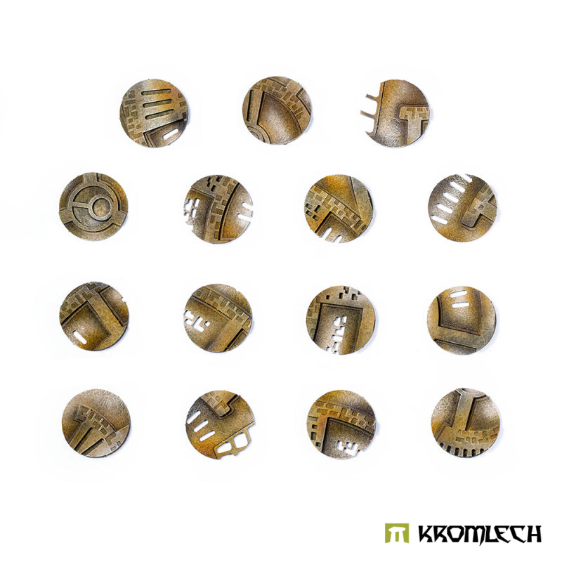 KROMLECH Caste Enclaves 28.5mm Round Base Toppers