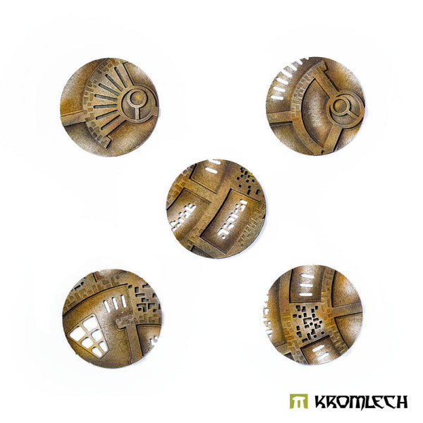 KROMLECH Caste Enclaves 50mm Round Base Toppers - 50 mm