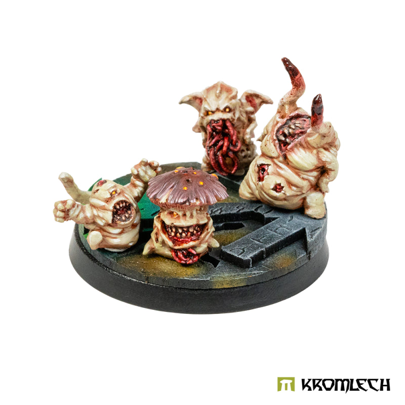 KROMLECH Chaos Temple 50mm Round Base Toppers - 50 mm