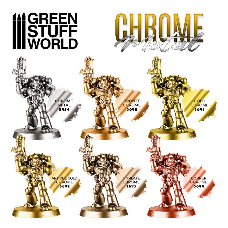 GREEN STUFF WORLD Chrome Metal - Gold 17ml