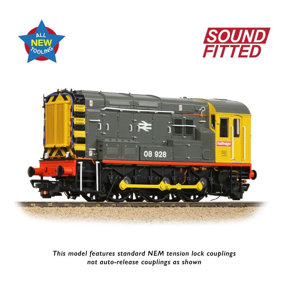 BRANCHLINE Class 08 08928 BR Railfreight (Red Stripe)