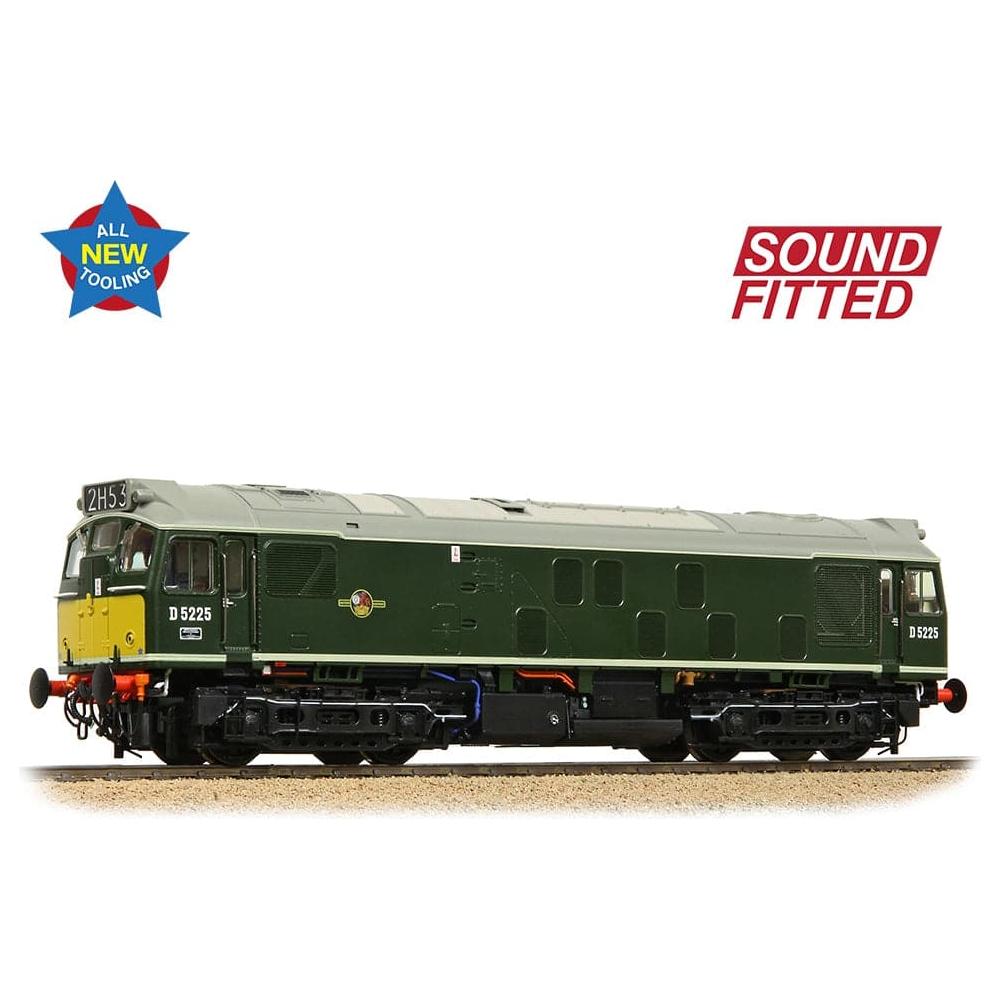 BRANCHLINE Class 25/1 D5225 BR Green (Small Yellow Panels)