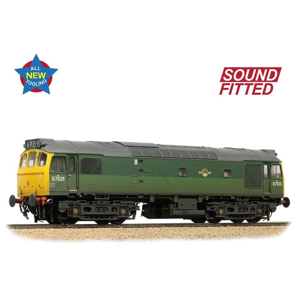 BRANCHLINE Class 25/2 D7525 BR Two-Tone Green (Full Yellow Ends) [W]