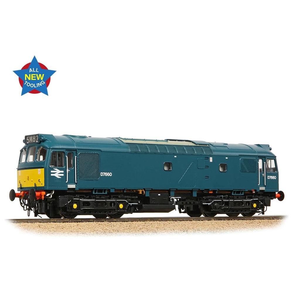BRANCHLINE Class 25/3 D7660 BR Blue (Small Yellow Panels)