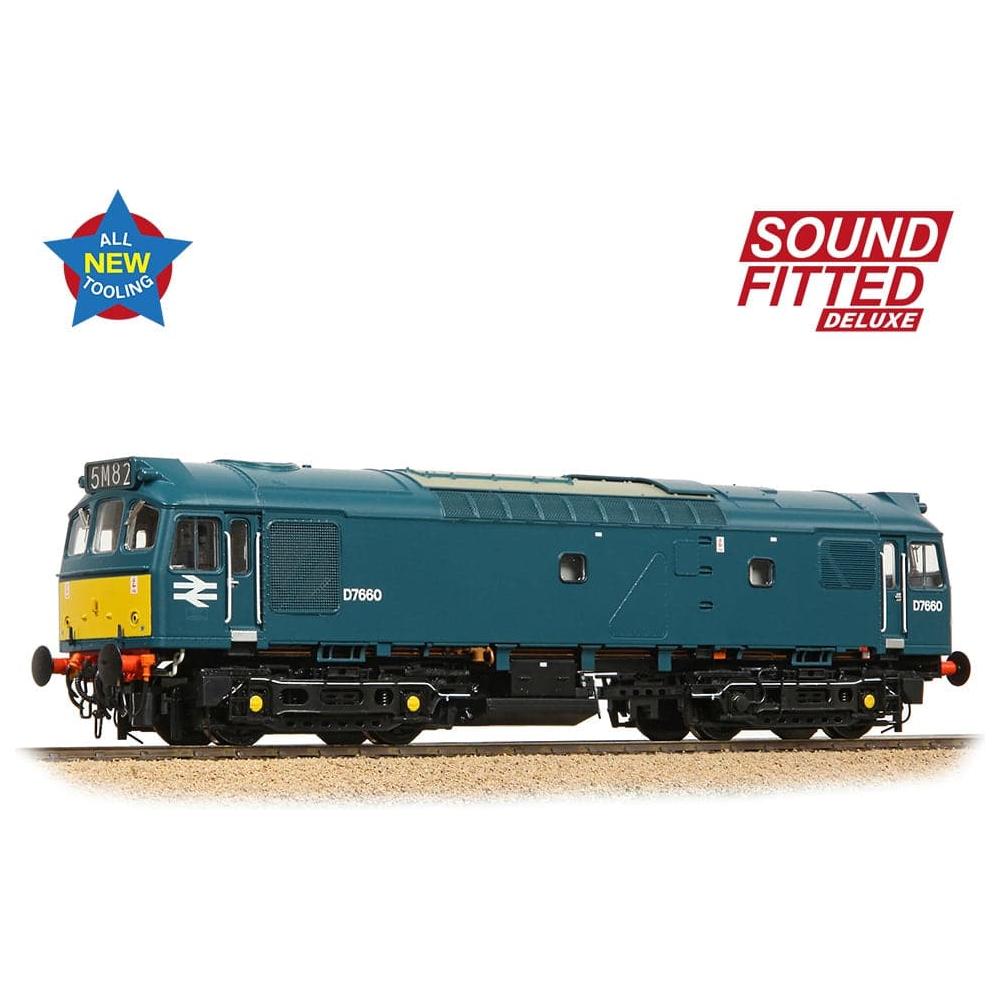 BRANCHLINE Class 25/3 D7660 BR Blue (Small Yellow Panels)