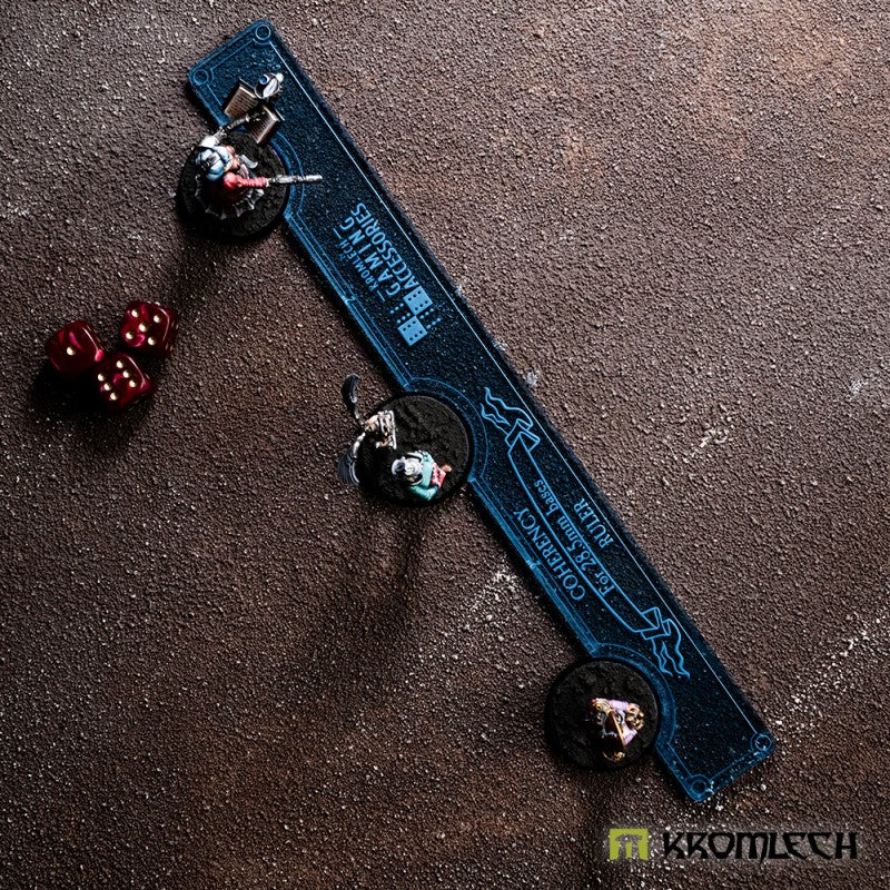 KROMLECH Coherency Ruler - 28.5 mm Bases - Blue