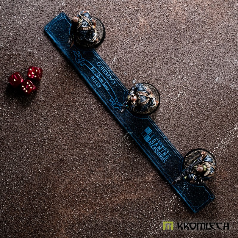 KROMLECH Coherency Ruler - 32 mm Bases - Blue