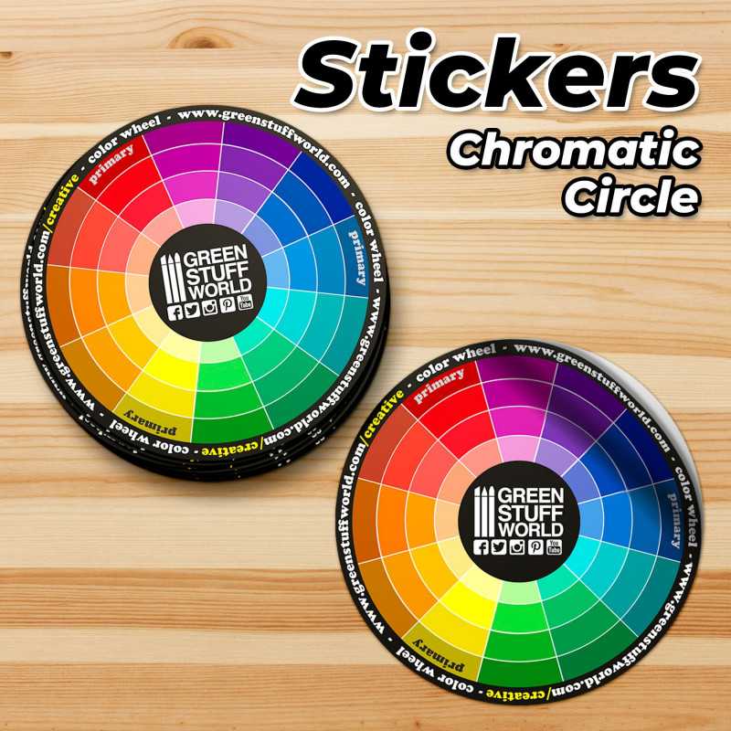 GREEN STUFF WORLD Color Wheel Sticker
