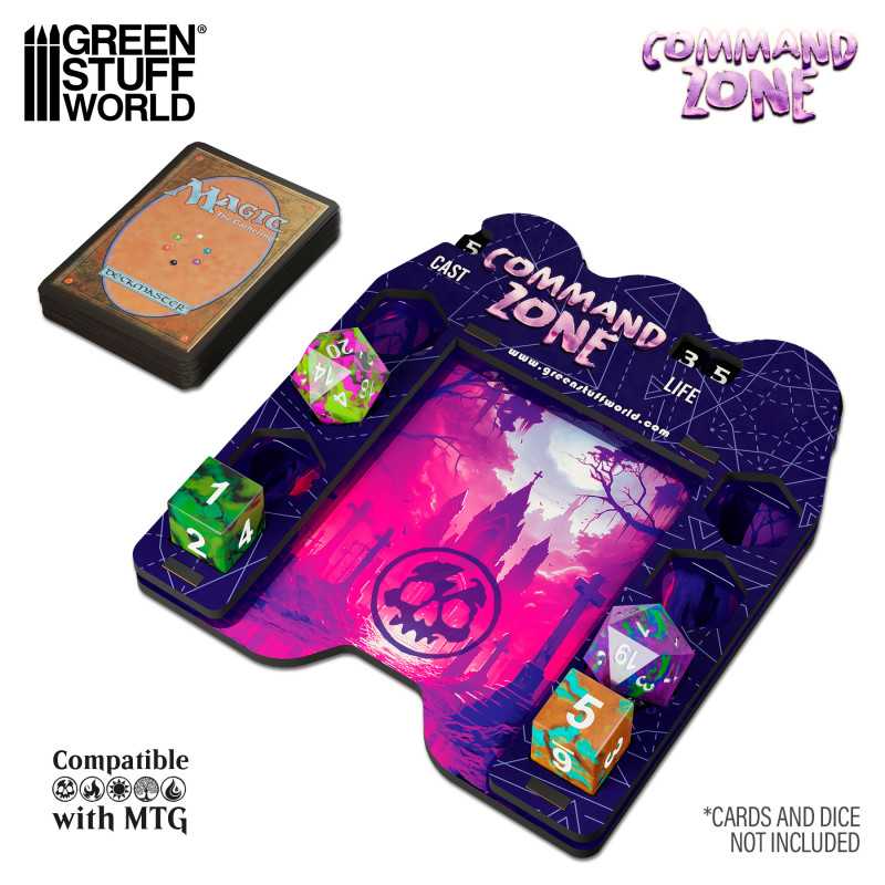 GREEN STUFF WORLD Command Zone Tray - Swamp