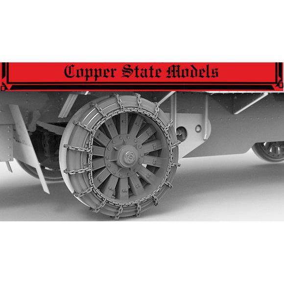 COPPER STATE MODELS 1/35 Garford-Putilov Chained Rear Wheels