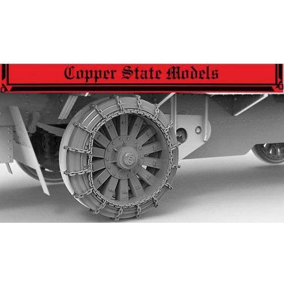 COPPER STATE MODELS 1/35 Garford-Putilov Chained Rear Wheels