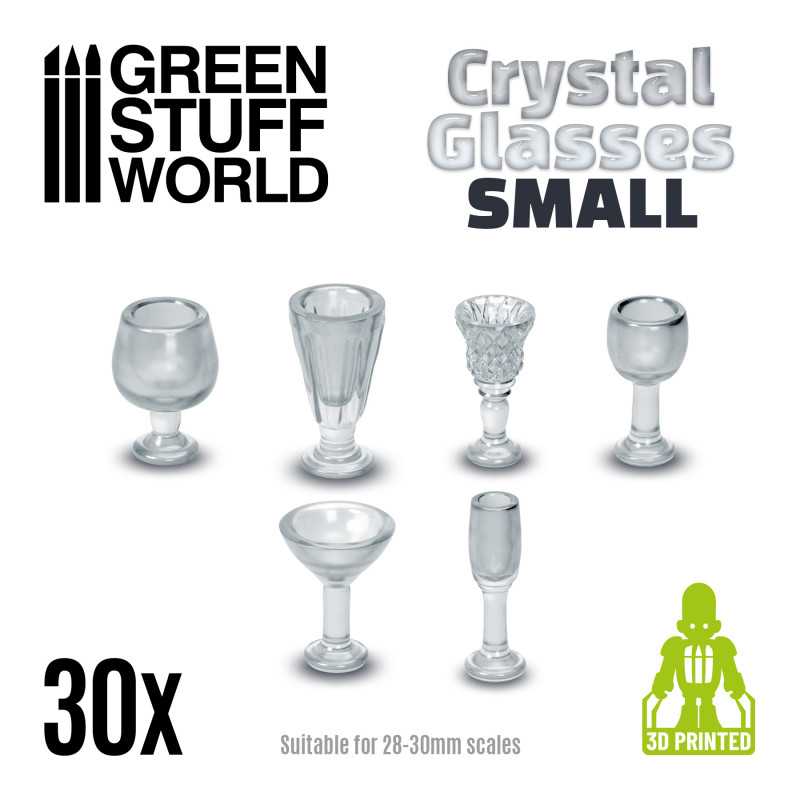 GREEN STUFF WORLD Crystal Glasses - Small Cups