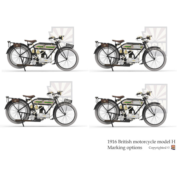 COPPER STATE MODELS 1-32 British Motorcycle Tr.Model H