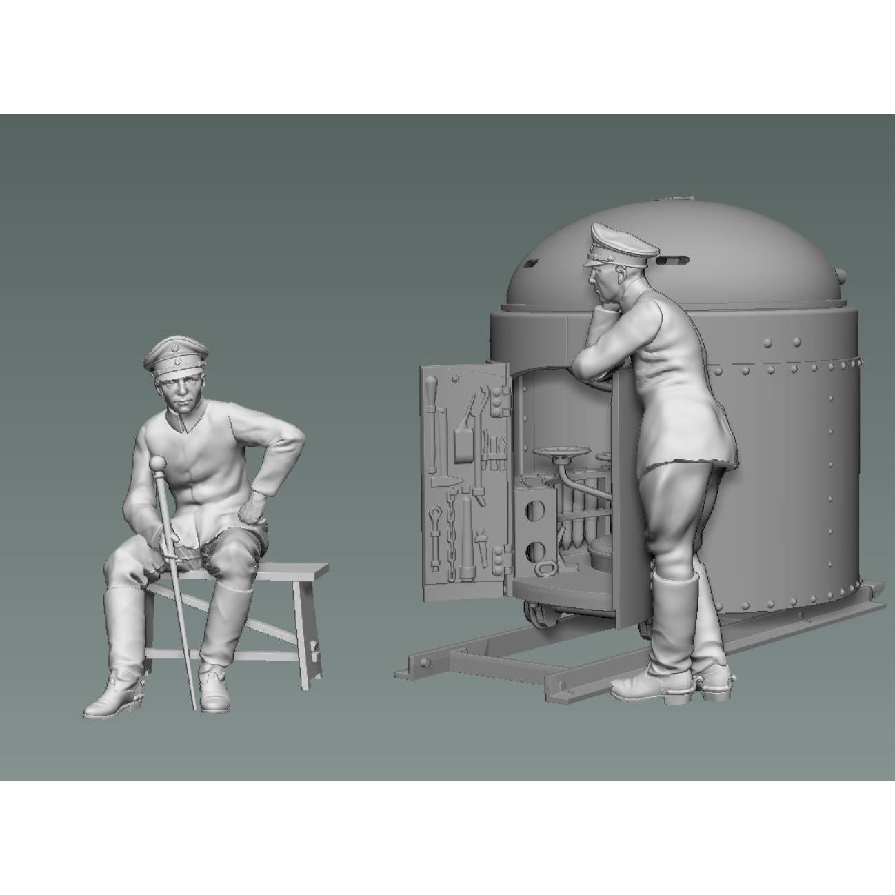 COPPER STATE MODELS 1/35 Fahrpanzer German Sitting Officer