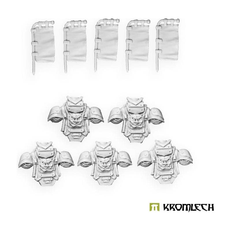 KROMLECH Cyber Samurai Backpacks with Banners (5)