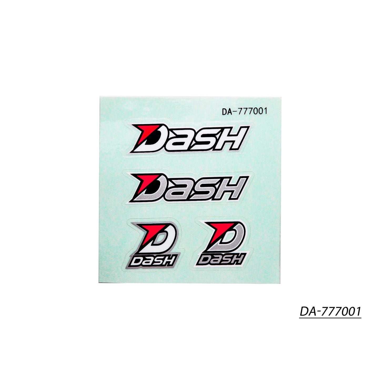 DASH Decal (70 x 70mm) Black / White / Silver