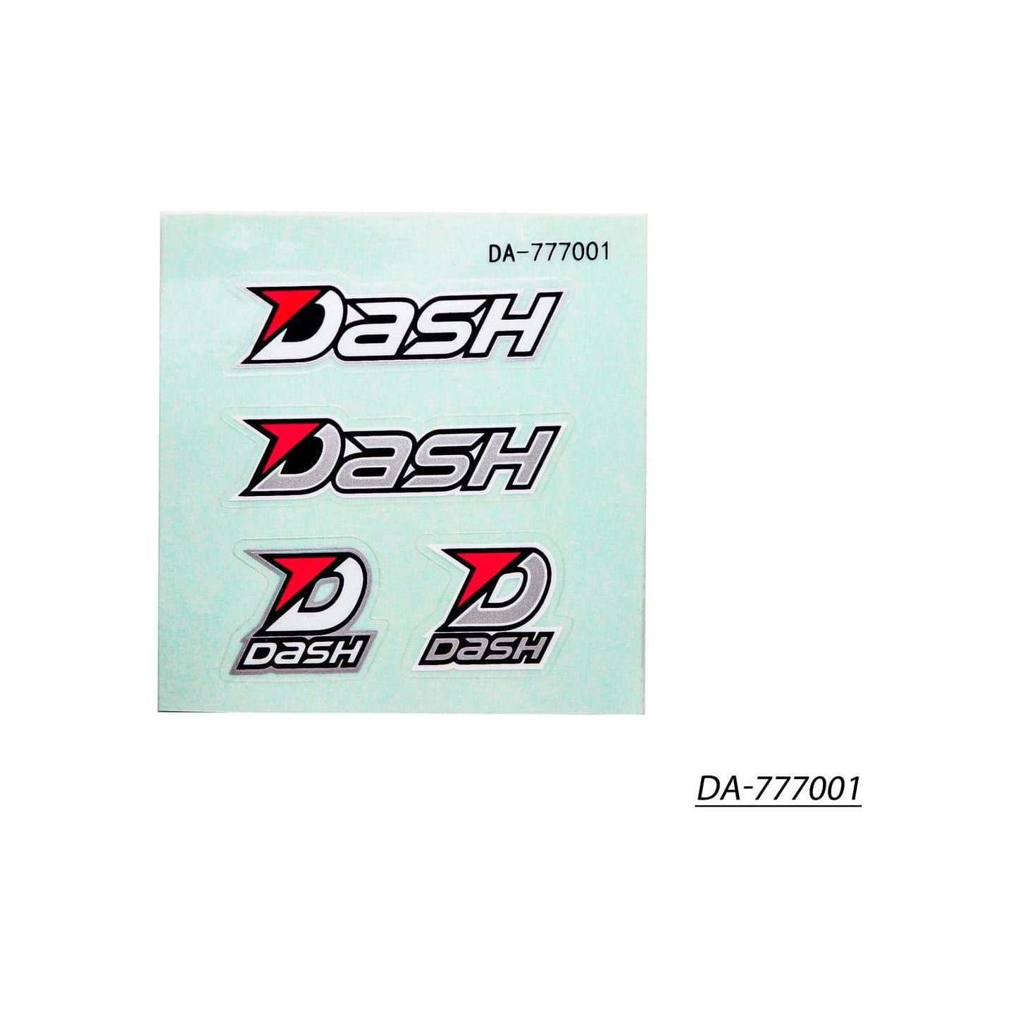 DASH Decal (70 x 70mm) Black / White / Silver