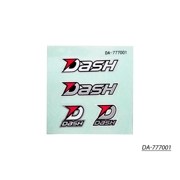 DASH Decal (70 x 70mm) Black / White / Silver