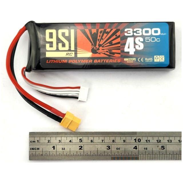 NINESTEPS 3300mAh 14.8V  50C 4 Cell LiPo Battery Soft Case (XT60 Plug)