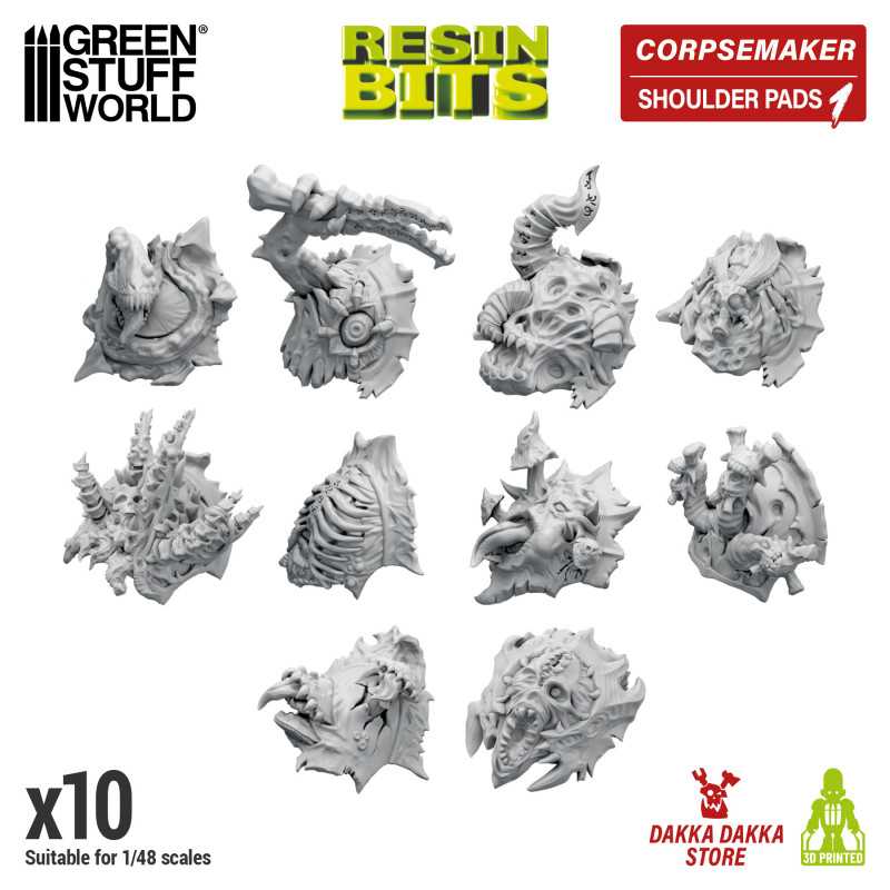 GREEN STUFF WORLD DakkaDakka - Corpse Maker - Shoulder Pads 01