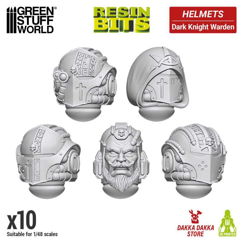 GREEN STUFF WORLD DakkaDakka - Dark Knight Warden Helmets