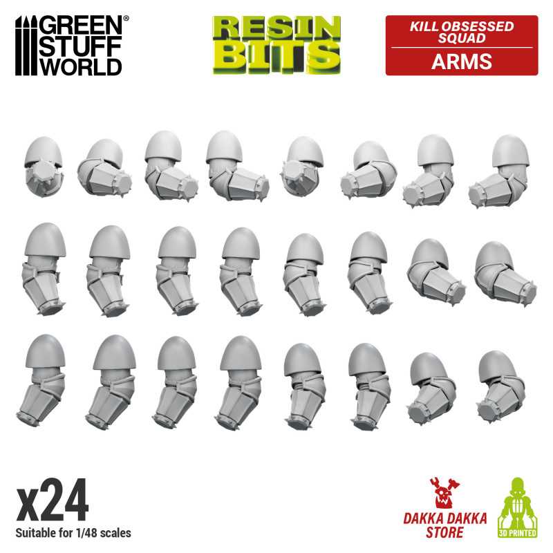 GREEN STUFF WORLD DakkaDakka - Kill Obsessed Squad - Arms