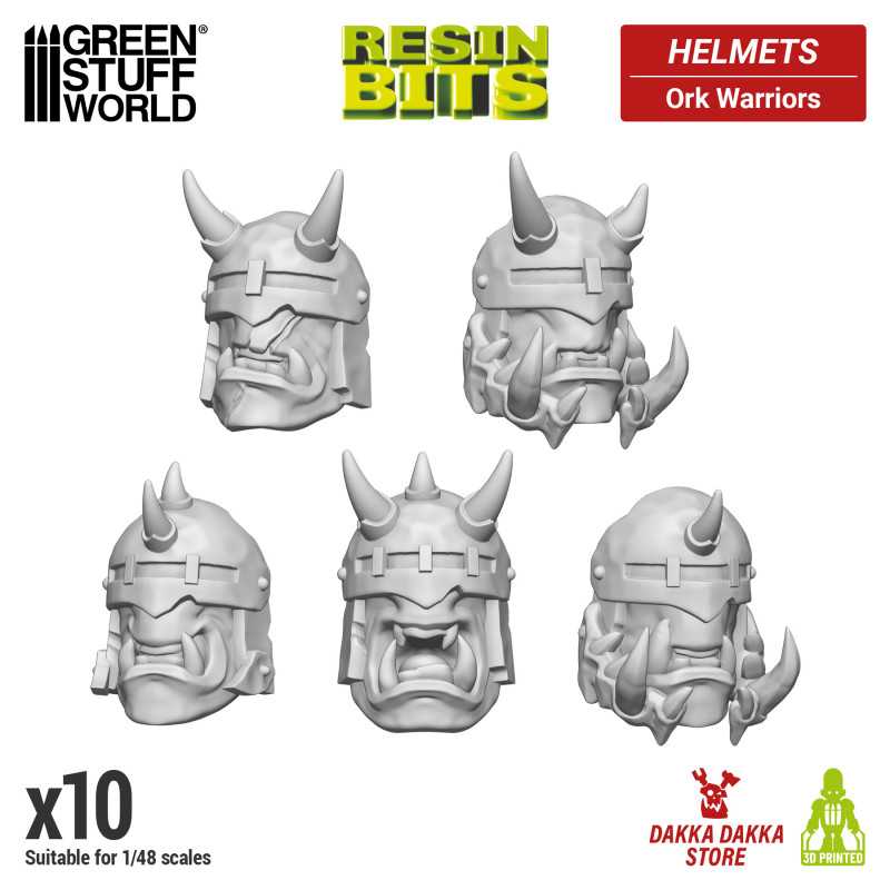 GREEN STUFF WORLD DakkaDakka - Ork Warrior Heads