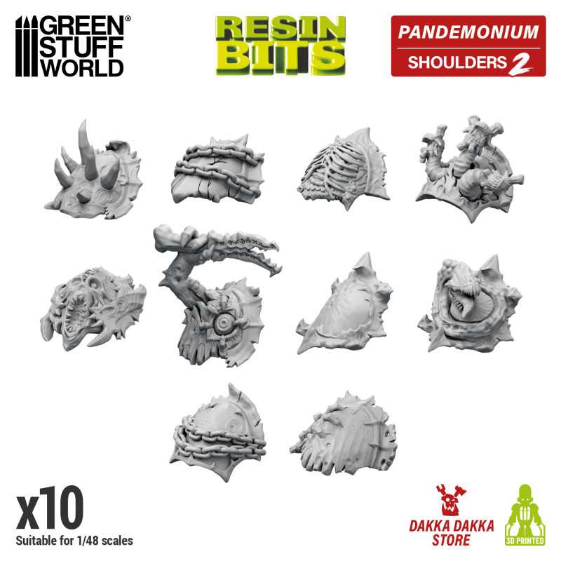 GREEN STUFF WORLD DakkaDakka - Pandemonium - Shoulder Pads Set 02