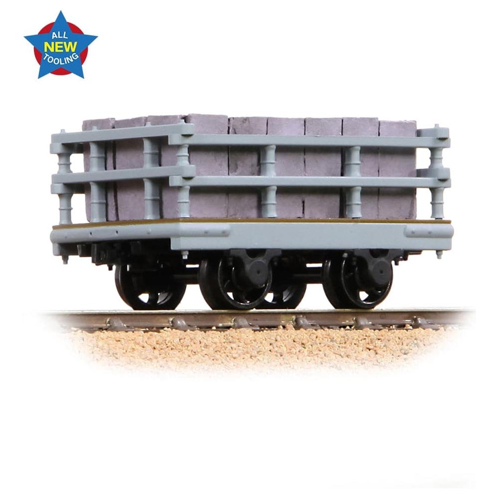 BACHMANN NARROW GAUGE NG7 Dinorwic Slate Wagon with sides Grey [WL]
